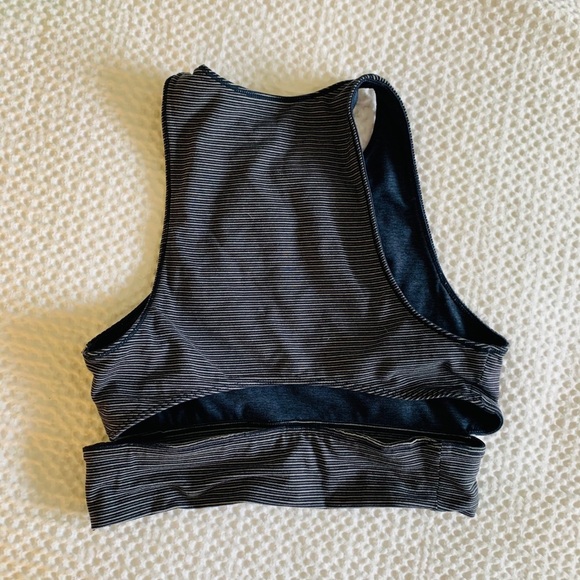 Outdoor Voices Slashback Crop Top in Stripe - Picture 3 of 3
